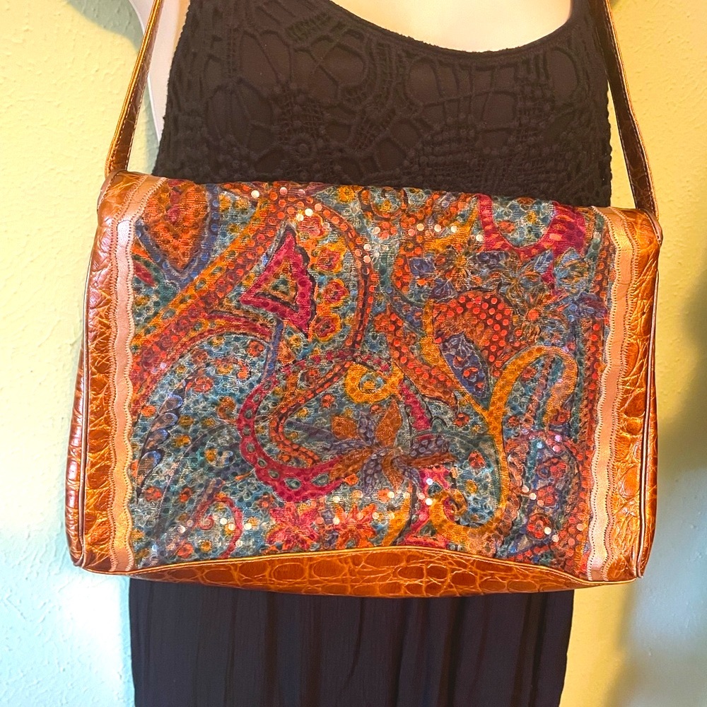 Sharif Lizard Bag Vintage 80’s USA - Picture 3 of 6